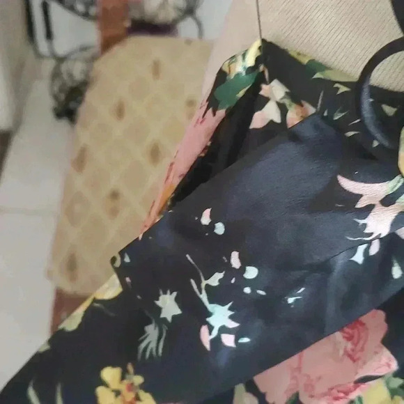 Floral Black Jumpsuit - Picture 5 of 10